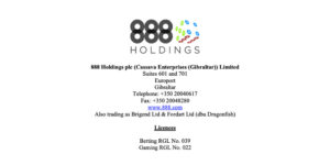 888casino在线赌场许可证–在这网站赌博安全吗？